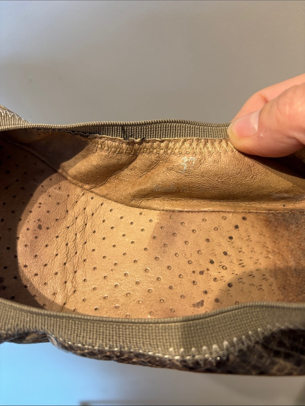 Rudsak Snakeskin Leather Ballet Shoe - Picture 10 of 11